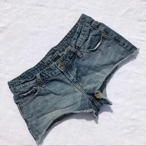 Mossimo Blue Denim Low Rise Short Shorts 6/28